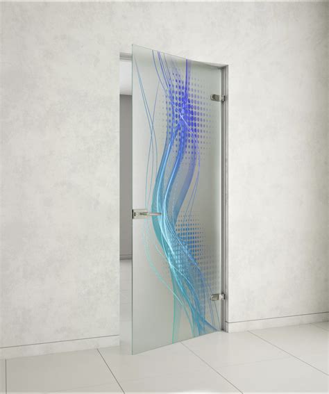 Агар С8 Стеклянная распашная дверь с алюминиевой коробкой матовая + Уф ...