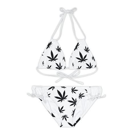 Strappy Weed Bikini Etsy