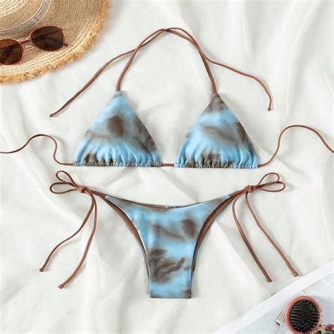 Generic 2025 New Lace Up Swimsuit Women S Fashion Sexy Beach Bikini Hot Spring Swimsuit Bikini