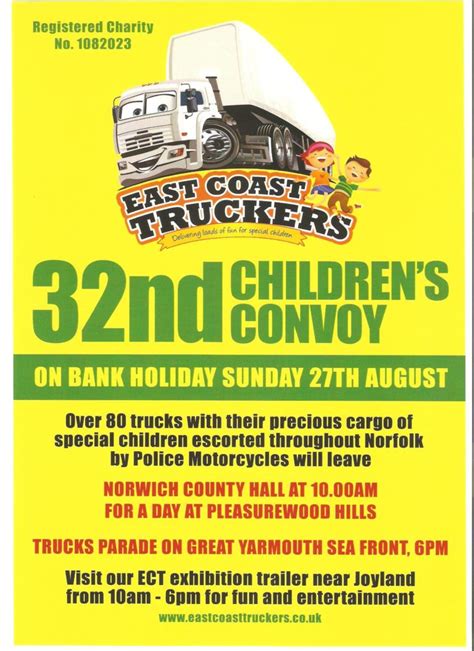 The 32nd East Coast Truckers Childrens Convoy Anglia Freight