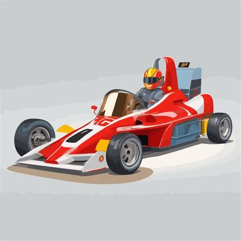 Premium Vector Racing Car Cartoon Vector