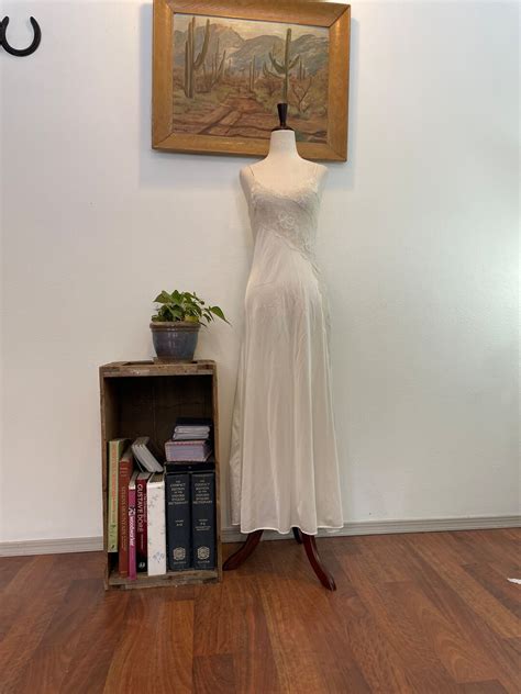 Sheer White Nylon Nightgown S Sexy Lingerie All Nylon Long Lacy Revealing Nightgown Soft