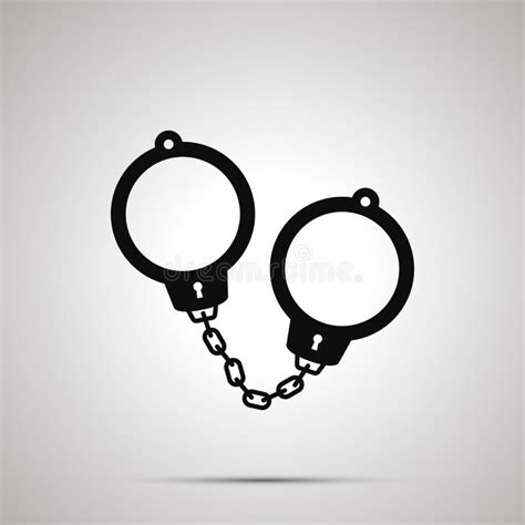 Sex Handcuffs Simple Vector Icon Black And White Illustration Of Sex Bdsm Toy Outline Linear