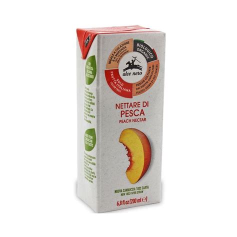 Peach Nectar Organic Puree Alce Nero 200 Ml