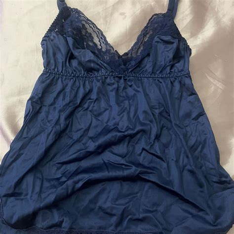 Blue Lace Babydoll Lingerie Top Price Firm No Depop