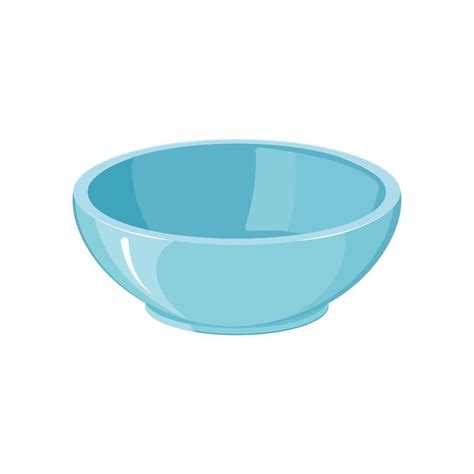 Blue Bowl Vector Illustration
