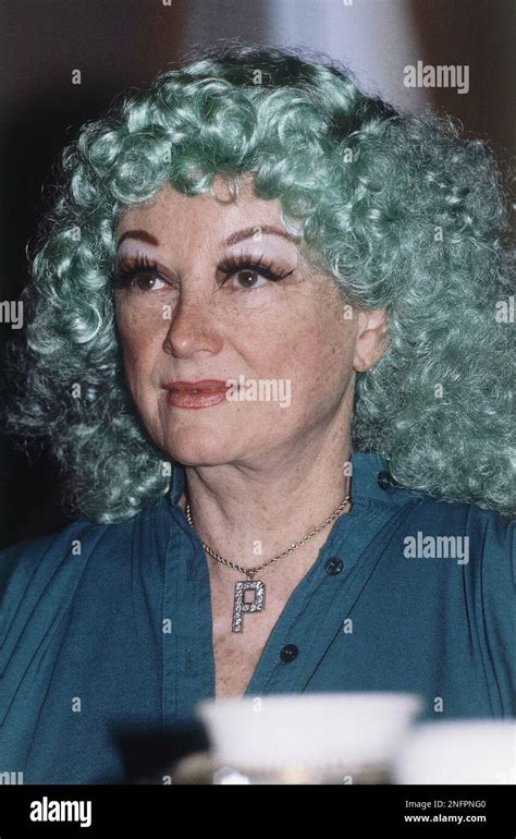Comedienne Phyllis Diller Shown Wearing A Green Wig On March 19 1979