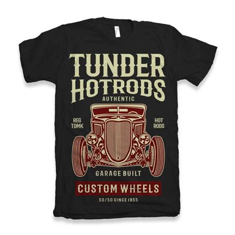 Thunder Hot Rods Vector T Shirt Design Buytshirtdesigns
