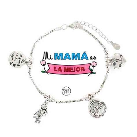 PULSERA FAMILIA MAMÁ PLATA Joyería Andrés