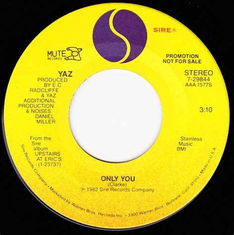 Yaz Only You 1982 Vinyl Discogs