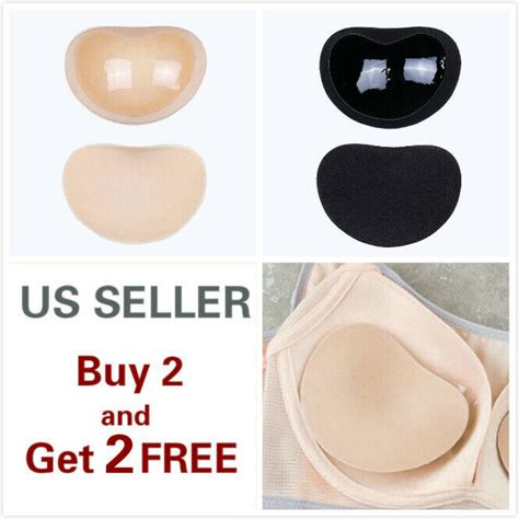 Silicone Insert Pads Gel Push Up Lift Plunge Bra Breast Enhancer Bikini Swimsuit EBay