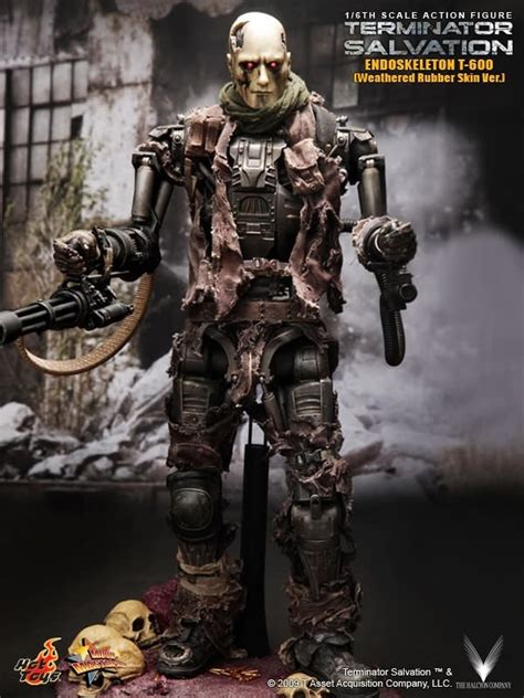 Endoskeleton T Aus Dem Movie Terminator Salvation Von Hot Toys Mms Weathered Rubber Skin