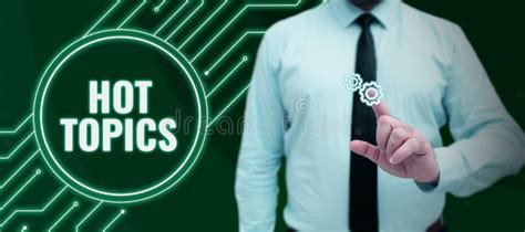 Text Showing Inspiration Hot Topics Concept Meaning Subject That A Lot Of People Are Arguing