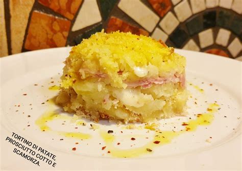 TORTINO DI PATATE SCAMORZA E PROSCIUTTO COTTO Cucina Con Mirko Runci