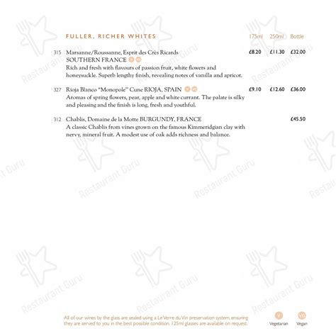 Menu At The Feathers Restaurant Holt
