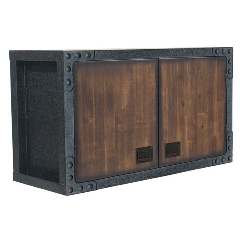 Industrial Metal And Wood Wall Cabinet Duramax