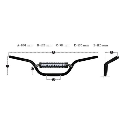 Guidon Renthal Mx Classic Mm Argent Pi Ces Partie Cycle