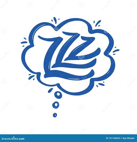 Sleep Comic Bubble Zzz Sleeping Bubble Icon Vector Illustration