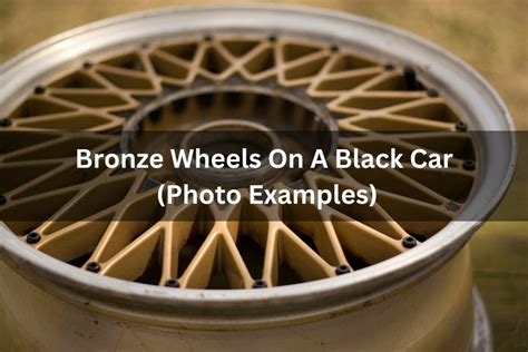 Bronze Wheels On A Black Car Photo Examples