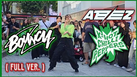 Kpop In Public ateez 에이티즈 bouncy K HOT CHILLI PEPPERS dance cover by Alina Min