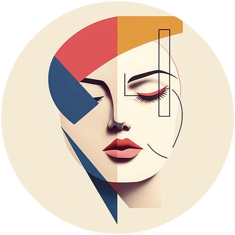 Abstract Woman Face 1 Aiartshop