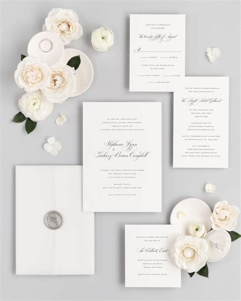 Elevate Your Wedding with Delicate Elegance: A Timeless Invitation ...