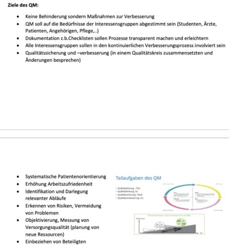 M07 04 03 Klinisches Qualitäts und Risikomanagement Flashcards Quizlet