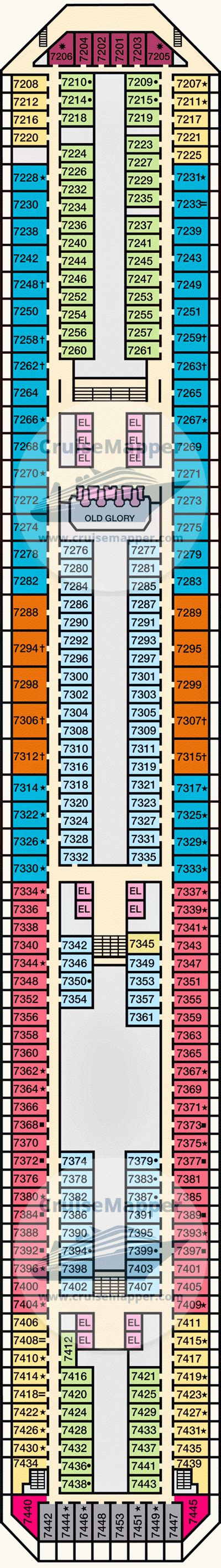 Carnival Glory Deck Plan Cruisemapper