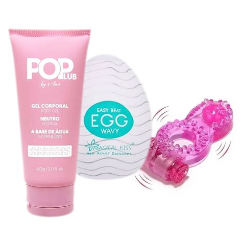 Masturbador Masculino EGG Super Anel Peniano Vibrador Gel Lubrificante Intimo SEX SHOP