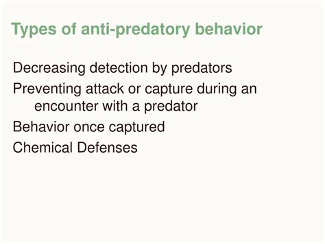 PPT - Adaptation and Anti-predator Behavior PowerPoint Presentation ...