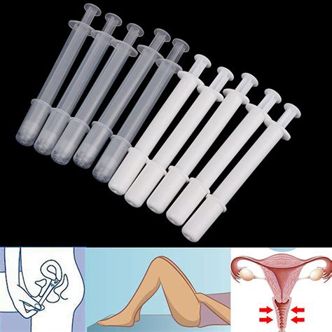 5Pcs Vaginal Applicator Lubricant Injector Syringe Lube Health Care Disposable Anal Nasal Cavity
