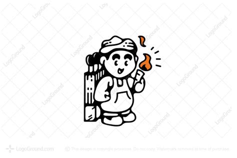 Match Stick Man Logo