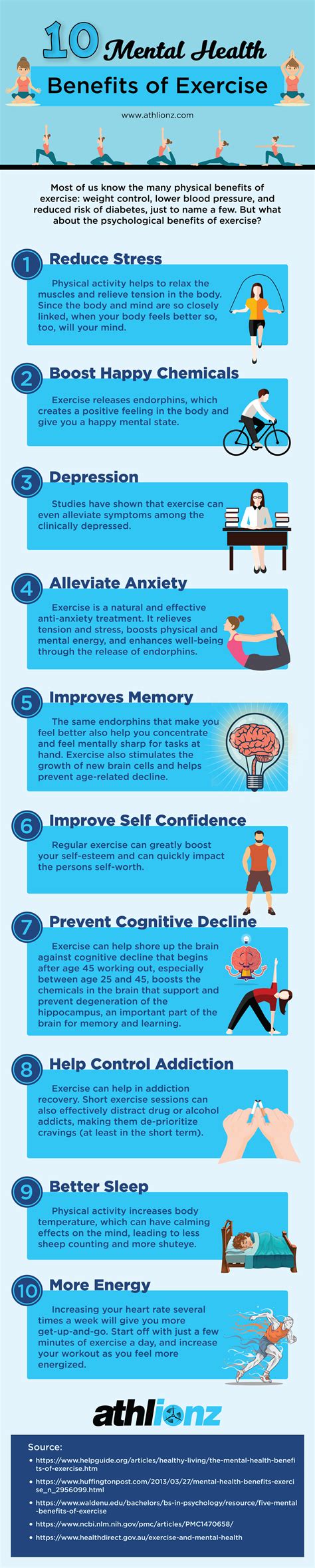 10 Mental Benefits of Exercise [INFOGRAPHIC] [INFOGRAPHIC