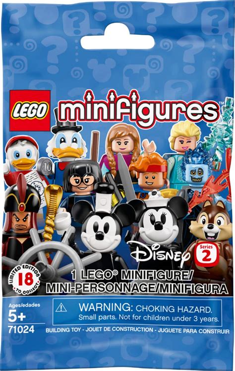Best Buy: LEGO Minifigures Disney Series 2 Building Toy 71024 Blind Box ...