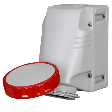 Scame Optima Top A P E V Wall Mounted Socket Ip Red T