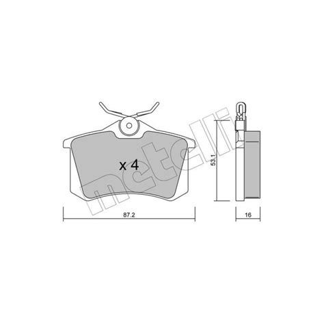 Колодки тормозные Metelli 2201002 - купить по низким ценам в интернет ...