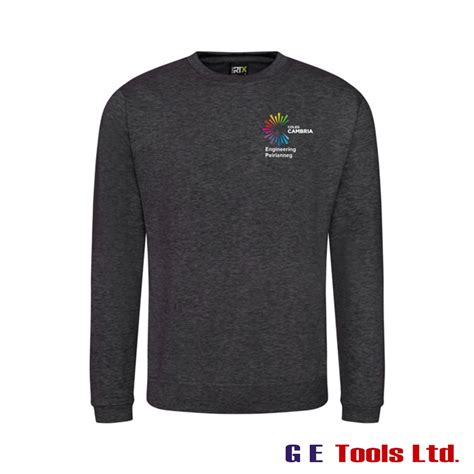 Coleg Cambria Wrexham Bersham Road Charcoal Sweat Shirt Engineering