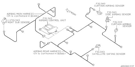 2012 Subaru Impreza Wiring Harness Rear Electrical MAIN