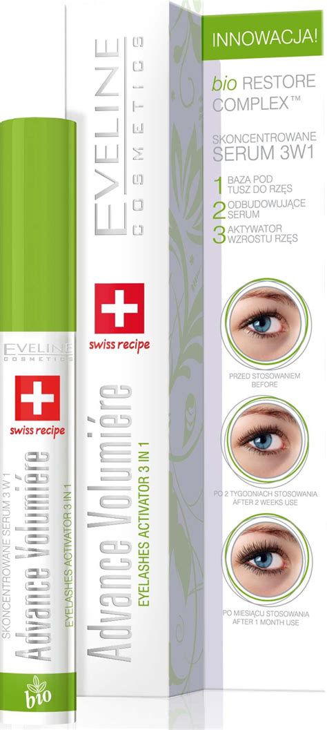 Eveline Cosmetics Advance Volumiere Eyelashes Activator 3in1 10 ml ...