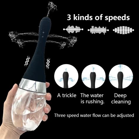 Anal Cleaner Tool Anal Plug Silicone Health Automatic Enema Sex Colon