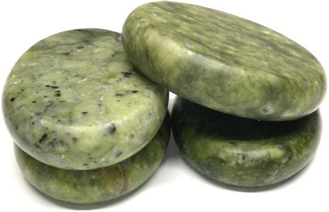 Amazon Windfulogo Pcs Hot Massage Stones Set Natural Green Jade Heated Warmer Stone For