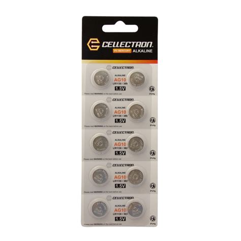 Ag Button Cell Battery Ag Lr V Cellectron