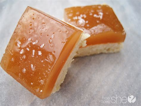 Salted Caramel Shortbread Squares