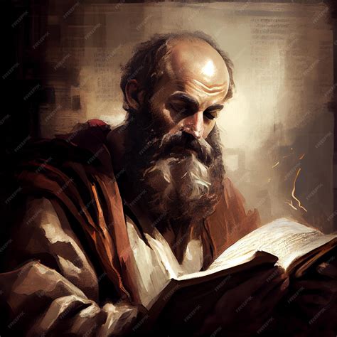 Premium Photo | Saint paul apostle with book portrait color