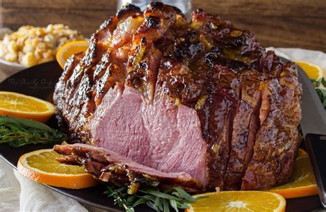 Bourbon Orange Glazed Ham The Chunky Chef