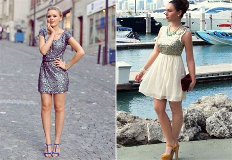 Модное платье с пайетками – длинное и короткое, с бахромой и кружевом ...