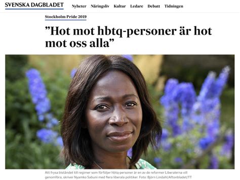 Hot Mot Hbtq Personer R Hot Mot Oss Alla Liberalerna
