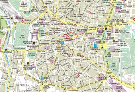 Mapa De Centro De Madrid
