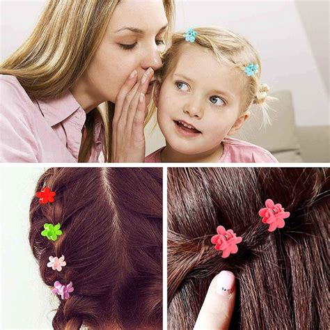 Myra Collection 50pcs Mini Butterfly Clips Small Claw Clips Kids