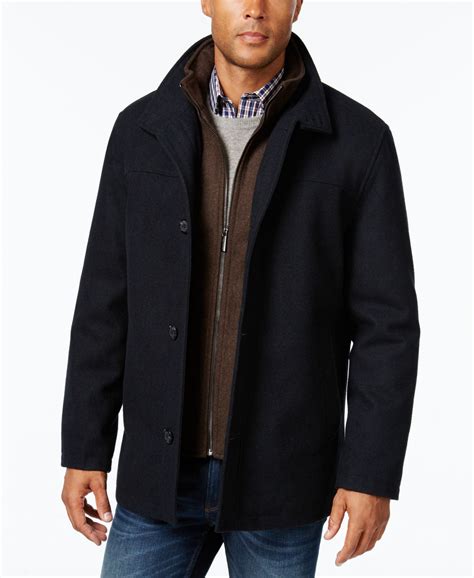 mens wool car coat slim fit georgie pitre